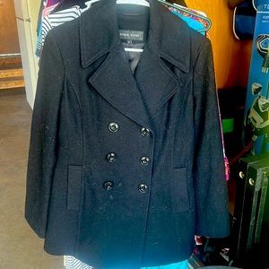Black Rivet pea coat